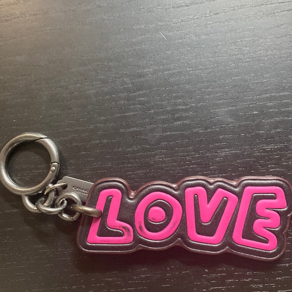 Coach New York x Keith Harris key chain/bag charm “LOVE”